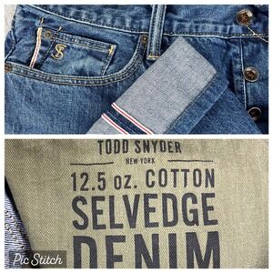 Todd Snyder Selvedge Denim Jeans Men 28X29 Blue 12.5oz Cotton Button Fly